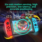 Controle RGB sem fio Waillynice para Switch/OLED com Bluetooth, vibração e sensor de movimento para jogo imersivo - Imagem 3