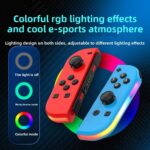Controle RGB sem fio Waillynice para Switch/OLED com Bluetooth, vibração e sensor de movimento para jogo imersivo - Imagem 4