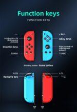 Controle RGB sem fio Waillynice para Switch/OLED com Bluetooth, vibração e sensor de movimento para jogo imersivo - Imagem 7