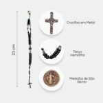 Kit Terço e Pulseira de Nossa Senhora Aparecida e São Bento para proteção e devoção no dia a dia - Imagem 3
