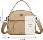 Bolsa tiracolo pequena feminina em nylon, prática e leve para celular e viagem. - Imagem 3