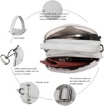 Bolsa tiracolo pequena feminina em nylon, prática e leve para celular e viagem. - Imagem 5