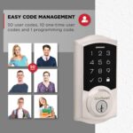 Kwikset SmartCode 270: fechadura eletrônica sem chave com trava automática e códigos personalizados para mais segurança e praticidade. - Imagem 7