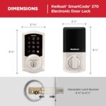 Kwikset SmartCode 270: fechadura eletrônica sem chave com trava automática e códigos personalizados para mais segurança e praticidade. - Imagem 9
