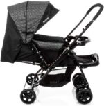 Cosco Kids Carrinho de Bebê Reverse Preto Rajado, conforto e praticidade com alça reversível e 3 posições de inclinação. - Imagem 4