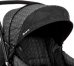 Cosco Kids Carrinho de Bebê Reverse Preto Rajado, conforto e praticidade com alça reversível e 3 posições de inclinação. - Imagem 11