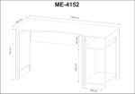Mesa gamer ME4152 Preto/Azul com tampo anatômico, nicho para CPU e espaço para 2 monitores. - Imagem 6