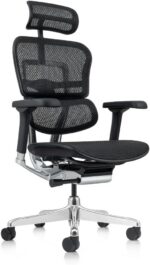 Ergohuman Elite 2: cadeira ergonômica preta com conforto superior, ajuste completo e apoio ideal para longas jornadas. - Imagem 3