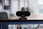 Webcam Full HD 1080p USB com microfone integrado para chamadas nítidas em PC e notebook - Imagem 3