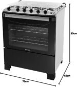 Fogão 5 Bocas Itatiaia New Dream com Tripla Chama, Acendimento Automático e forno limpa-fácil. - Imagem 8