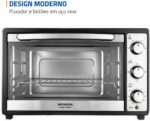 MONDIAL Forno Elétrico 52L Grand Family II: 1800W, 3 funções de aquecimento e timer de 90 min para assar com praticidade. - Imagem 6