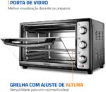 MONDIAL Forno Elétrico 52L Grand Family II: 1800W, 3 funções de aquecimento e timer de 90 min para assar com praticidade. - Imagem 7