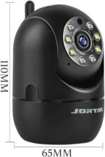 Kit 2 Câmeras ANJ.GG Wi-Fi HD 720p/1080p com visão noturna, áudio 2 vias e detecção de movimento para segurança residencial e pet - Imagem 4