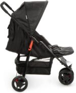 Cosco Kids Toffy: carrinho de bebê leve, moderno e confortável, com 3 rodas, inclinação múltipla e capota com visor. - Imagem 4