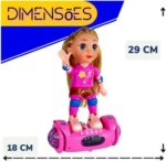 Boneca hoverboard bate e volta com luz e som para brincar com movimento, diversão e presente ideal para crianças - Imagem 8