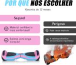 Hoverboard Elétrico 6.5" com LED: equilíbrio automático, bateria durável e diversão segura para crianças e adultos - Imagem 7