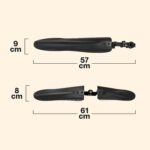 Paralama de Bicicleta Universal dianteiro e traseiro: proteção contra lama e água com ajuste fácil e plástico resistente para sua bike. - Imagem 3