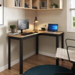 Mesa Gamer em L 120cm Circuit Preto: aproveite melhor o espaço, ganhe organização e conforto para home office ou setup gamer. - Imagem 8