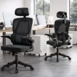 BlidShop Veneza: cadeira ergonômica com suporte lombar, reclínio e altura ajustável para mais conforto no trabalho. - Imagem 3