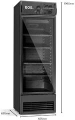Refrigerador Expositor Eos 510L: alta capacidade, porta antiembaçante e baixo consumo para bares e ambientes comerciais. - Imagem 3