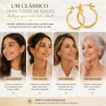 Brinco de Argola Lisa: elegância versátil para compor looks com estilo e praticidade. - Imagem 3