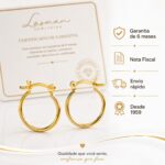 Brinco de Argola Lisa: elegância versátil para compor looks com estilo e praticidade. - Imagem 7