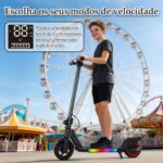 Patinete Infantil Elétrico Dobrável: seguro, leve, ajustável e ideal para crianças de 6 a 12 anos - Imagem 8