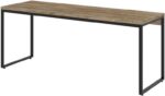 Mesa Dynamica Diretor 180x60x75cm amadeirada com estrutura preta, ideal para escritório funcional e elegante. - Imagem 8