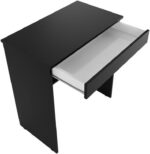 Mesa Escrivaninha para Computador com Gaveta: organização e praticidade para escritório em preto. - Imagem 4