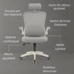 Cadeira de Escritório Ergonômica HYATTO OFFICE: conforto, apoio lombar e ajuste ideal para longas horas de uso - Imagem 3
