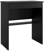 Mesa Escrivaninha para Computador com Gaveta: organização e praticidade para escritório em preto. - Imagem 5
