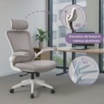 Cadeira de Escritório Ergonômica HYATTO OFFICE: conforto, apoio lombar e ajuste ideal para longas horas de uso - Imagem 4