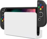PlayVital AlterGrips capa protetora ergonômica para Nintendo Switch OLED com proteção fina, encaixe perfeito e acessórios inclusos, preta - Imagem 6