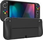 PlayVital AlterGrips capa protetora ergonômica para Nintendo Switch OLED com proteção fina, encaixe perfeito e acessórios inclusos, preta - Imagem 7