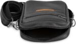 Mini Bolsa Shoulder Bag em Couro Legítimo: estilo streetwear, durável e prática para uso transversal masculino. - Imagem 8