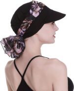 Boné de jornaleiro feminino para quimioterapia: conforto, cobertura total e estilo elegante para perda de cabelo o ano todo - Imagem 4