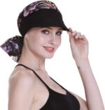 Boné de jornaleiro feminino para quimioterapia: conforto, cobertura total e estilo elegante para perda de cabelo o ano todo - Imagem 5