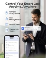 TEEHO TE012W fechadura inteligente WiFi com impressão digital, acesso remoto e segurança sem chave para sua casa e escritório - Imagem 3