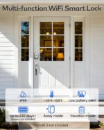 TEEHO TE012W fechadura inteligente WiFi com impressão digital, acesso remoto e segurança sem chave para sua casa e escritório - Imagem 6