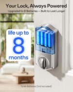 TEEHO TE012W fechadura inteligente WiFi com impressão digital, acesso remoto e segurança sem chave para sua casa e escritório - Imagem 7