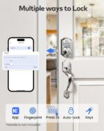 TEEHO TE012W fechadura inteligente WiFi com impressão digital, acesso remoto e segurança sem chave para sua casa e escritório - Imagem 8