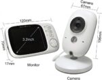 Babá Eletrônica Monitor de Vídeo AJ-A05 com visão noturna, termômetro e áudio bidirecional para mais segurança ao bebê. - Imagem 3