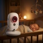 Babá Eletrônica Monitor de Vídeo AJ-A05 com visão noturna, termômetro e áudio bidirecional para mais segurança ao bebê. - Imagem 7