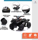 Mini Moto Quadriciclo Elétrico 6V Baby Style: diversão segura, autonomia e desenvolvimento motor para crianças a partir de 3 anos. - Imagem 3