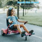 Hoverboard Seat Attachment ajustável, seguro e confortável para hoverboard 6.5 a 10, ideal para crianças e adultos. - Imagem 6