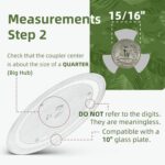 Toca-discos de vidro 25,4 cm para micro-ondas Samsung, resistente ao calor, lavável e substituição perfeita DE74-00027A. - Imagem 3