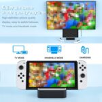 Base de TV MVIIOE para Switch/OLED com LAN, HDMI 2.0, 3 USB e carregamento PD rápido - Imagem 5