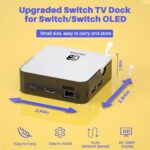 Base de TV MVIIOE para Switch/OLED com LAN, HDMI 2.0, 3 USB e carregamento PD rápido - Imagem 6