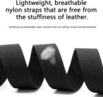 Cinto militar de nylon sem metal, ajustável e respirável, ideal para uso casual, viagem e outdoor. - Imagem 5