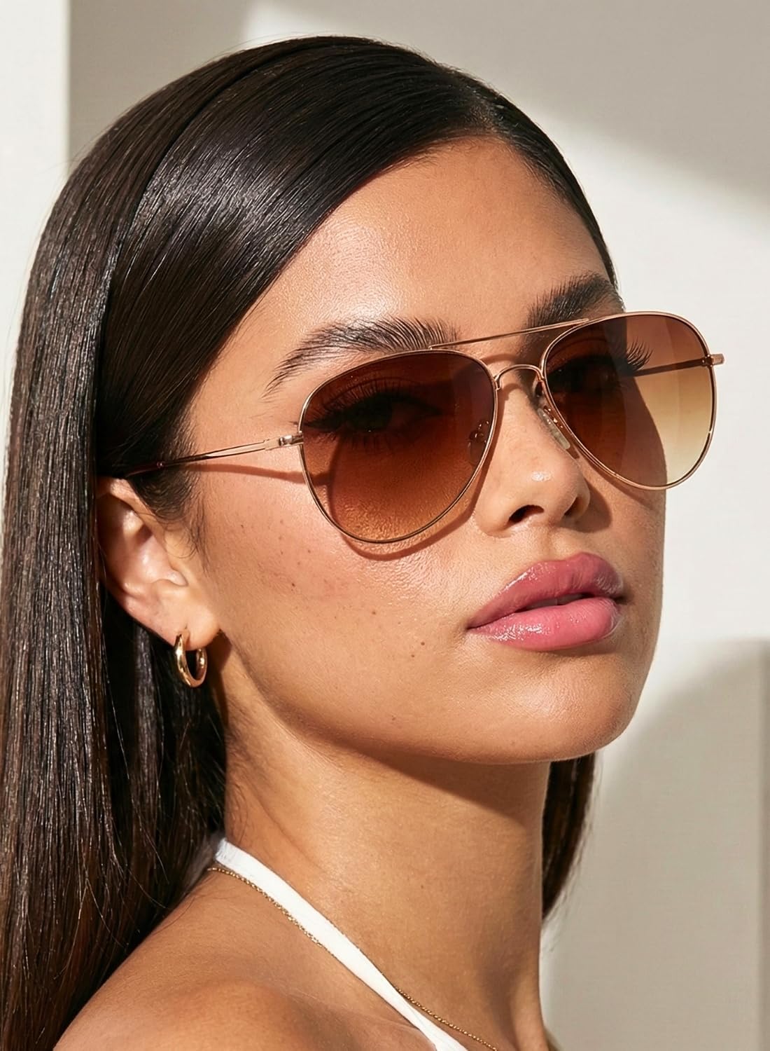 Óculos Aviador Cacife Brand com proteção UV400, estilo vintage premium e design unissex clássico. - Imagem 3